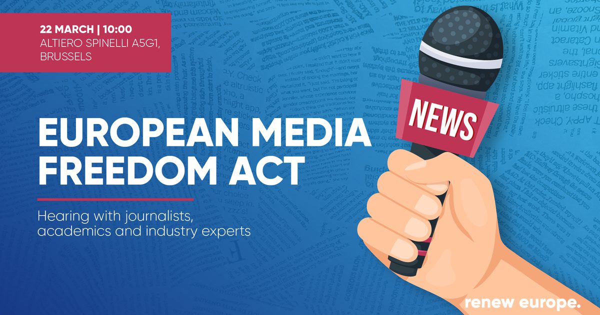 European Freedom European Media Freedom Act - Renew Europe