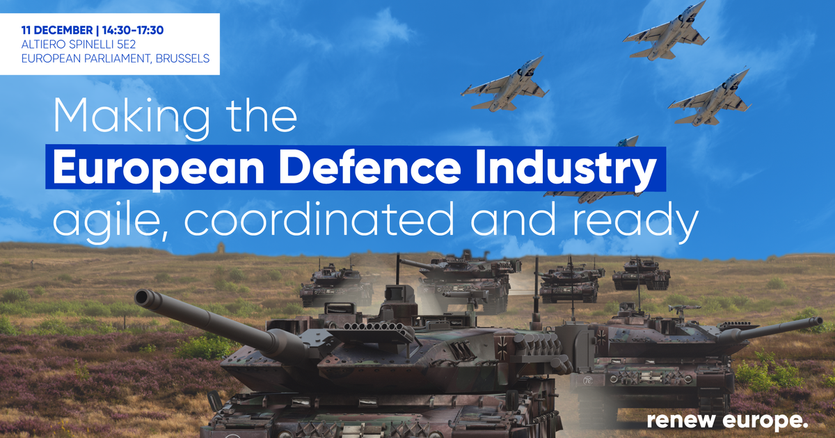 European Defence Programmes Making the European Defence Industry agile,… - Renew Europe