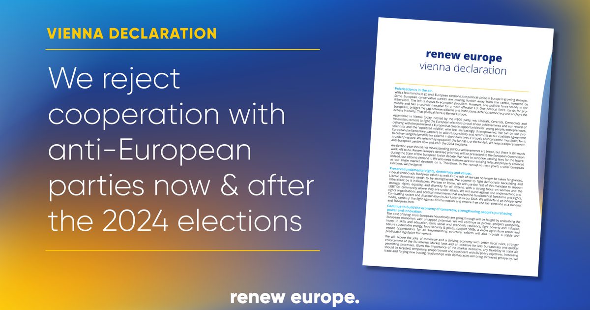 Vienna Declaration Renew Europe