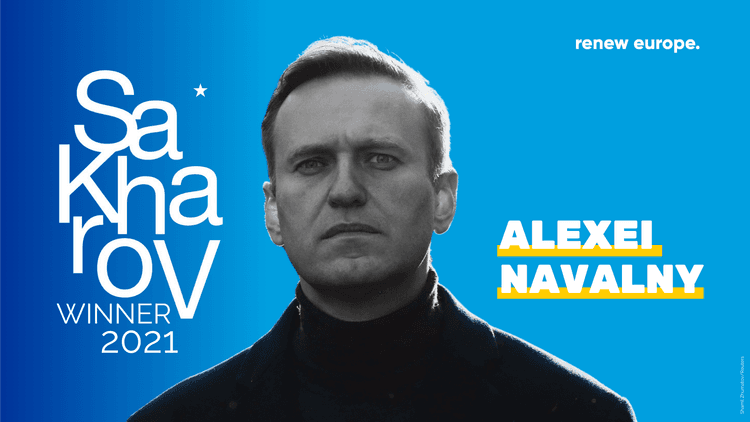 Sakharov winner 2021 Navalny Twitter